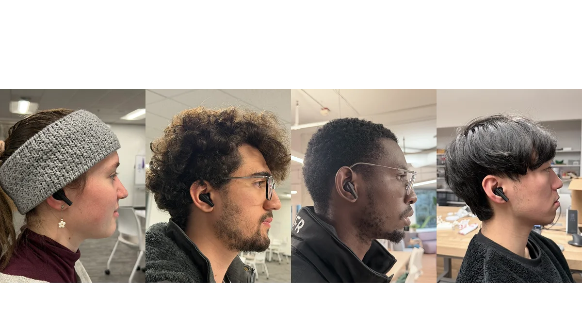Aura Bud ergonomic testing across different users and wearing contexts