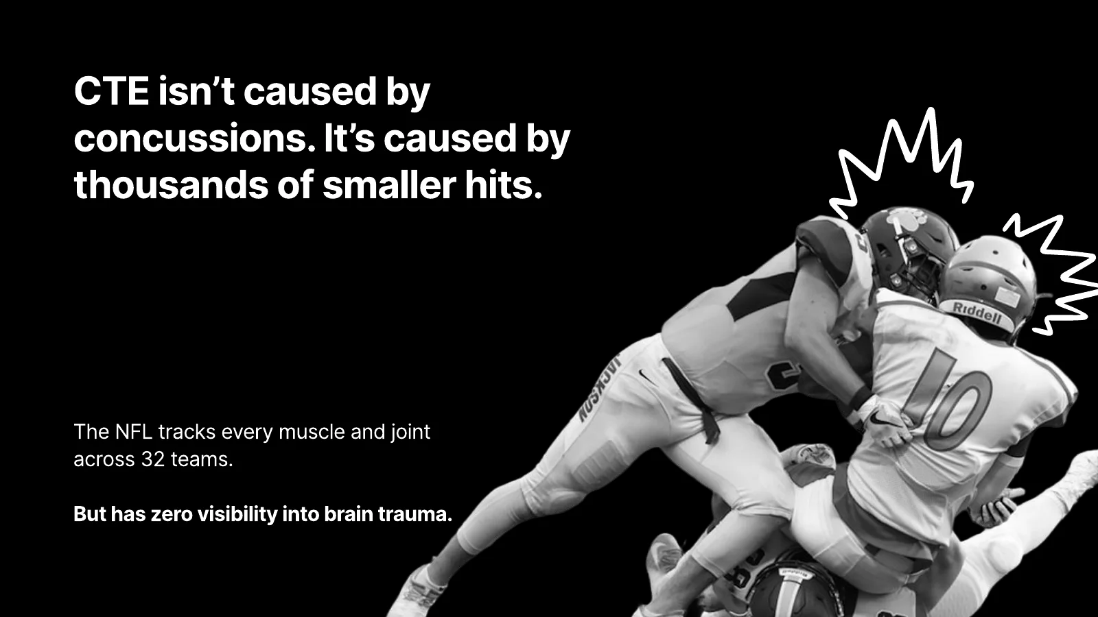 Repeated sub-concussive hits accumulate into long-term brain damage